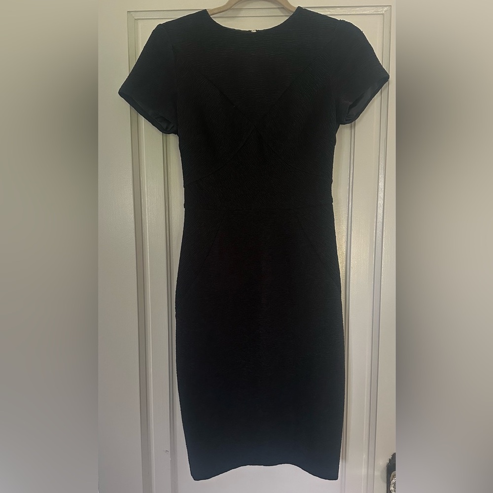 Ted Baker Fitted Dress, Black, Size 1